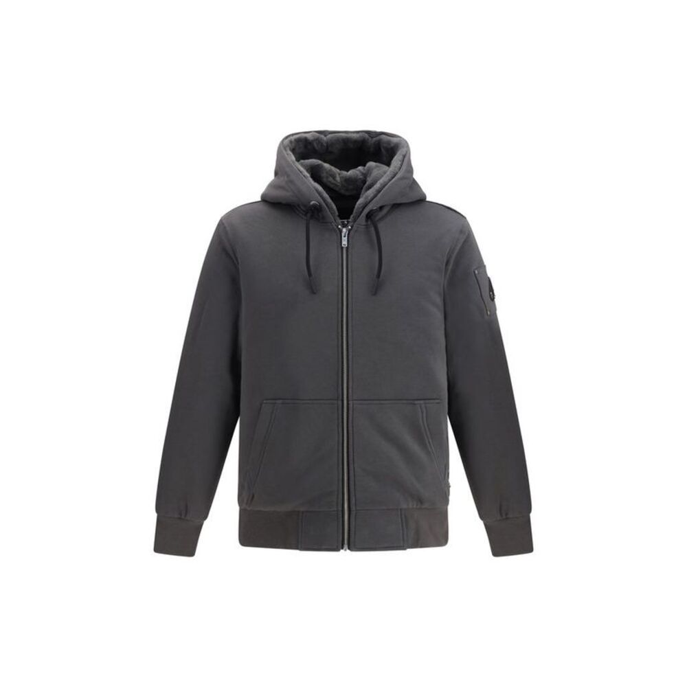 Moose Knuckles Gray Polyester Men's Sweatshirt